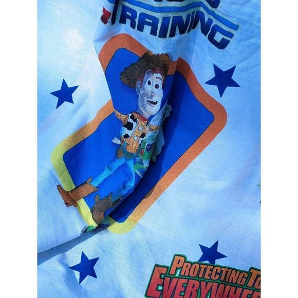 Toy Story Twin Flat Sheet Disney Pixar Protecting Toys Everywhere Movie … - Picture 8 of 8